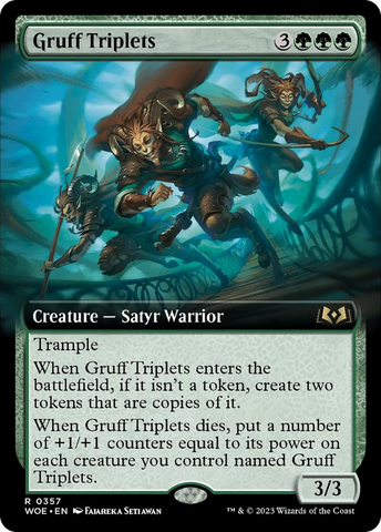 Gruff Triplets (Extended Art) [Wilds of Eldraine]