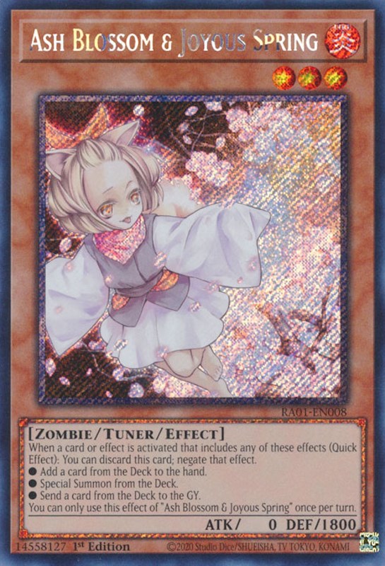 Ash Blossom & Joyous Spring [RA01-EN008] Platinum Secret Rare