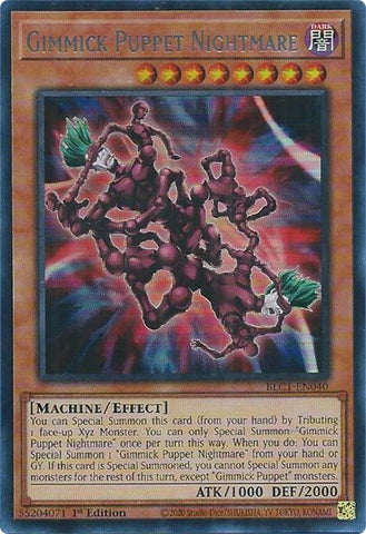 Gimmick Puppet Nightmare (Silver) [BLC1-EN040] Ultra Rare