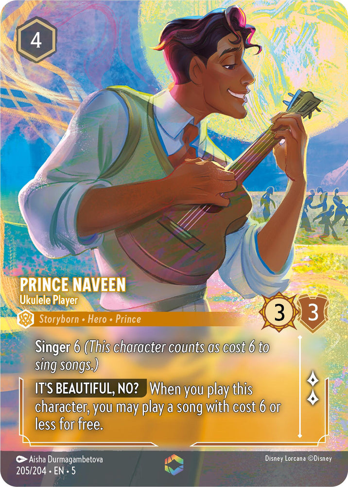 Prince Naveen - Ukulele Player (Enchanted) (205/204) [Shimmering Skies]