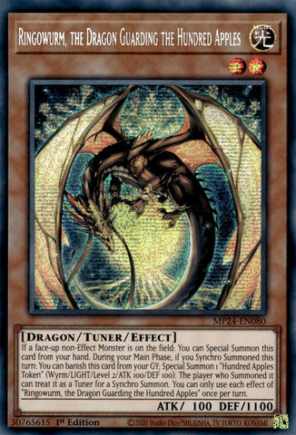 Ringowurm, the Dragon Guarding the Hundred Apples [MP24-EN080] Prismatic Secret Rare