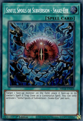 Sinful Spoils of Subversion - Snake-Eye [MP24-EN104] Prismatic Secret Rare