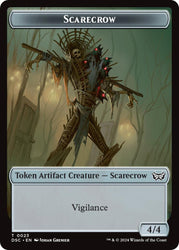 Fractal // Scarecrow Double-Sided Token [Duskmourn: House of Horror Commander Tokens]