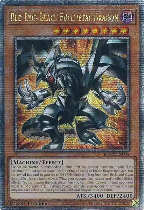 Red-Eyes Black Fullmetal Dragon (Quarter Century Secret Rare) [ROTA-EN005] Quarter Century Secret Rare