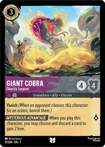 Giant Cobra - Ghostly Serpent (57/204) [Archazia's Island]