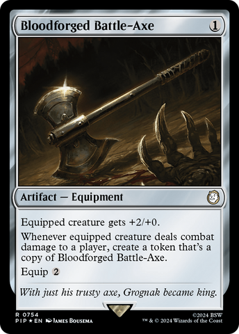 Bloodforged Battle-Axe (Surge Foil) [Fallout]