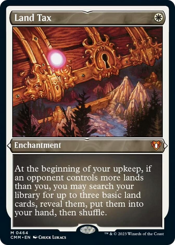 Land Tax (Foil Etched) [Commander Masters]