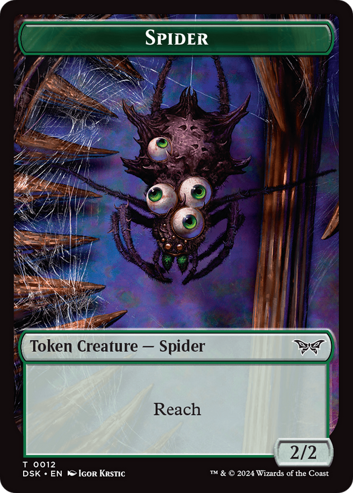 Spider Token [Duskmourn: House of Horror Tokens]