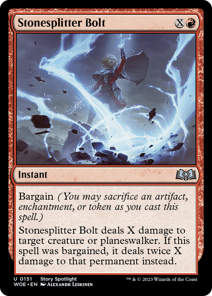 Stonesplitter Bolt [Wilds of Eldraine]