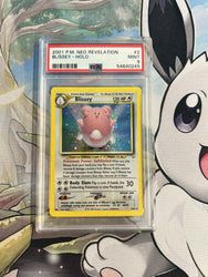 PSA Graded 9 Blissey, 2001 Pokémon Card Game, Neo Revelation Holo Rare