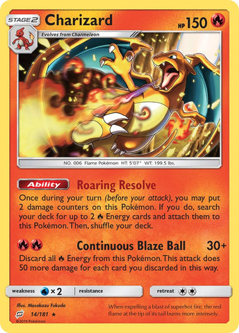 Charizard (14/181) (Theme Deck Exclusive) [Sun & Moon: Team Up]