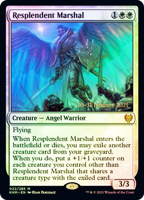 Resplendent Marshal [Kaldheim Prerelease Promos]