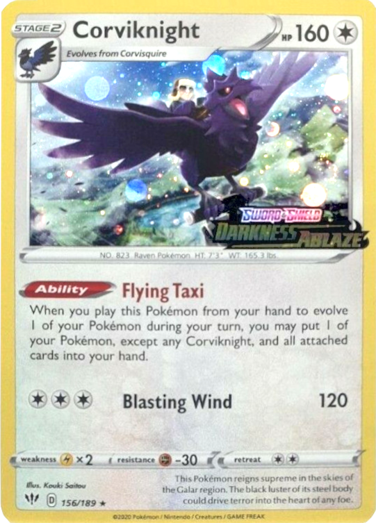 Corviknight (156/189) (Cosmos Holo) [Sword & Shield: Darkness Ablaze]