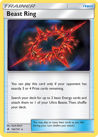 Beast Ring (102/131) [Sun & Moon: Forbidden Light]