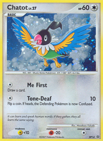 Chatot (DP14) [Diamond & Pearl: Black Star Promos]