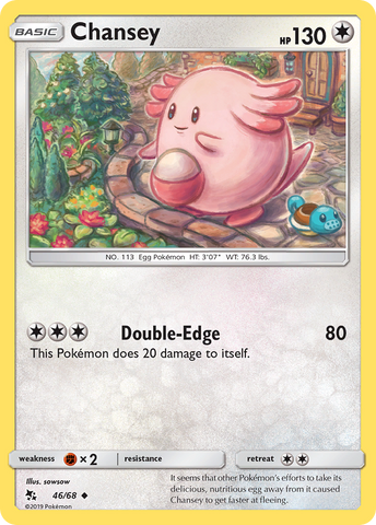 Chansey (46/68) [Sun & Moon: Hidden Fates]